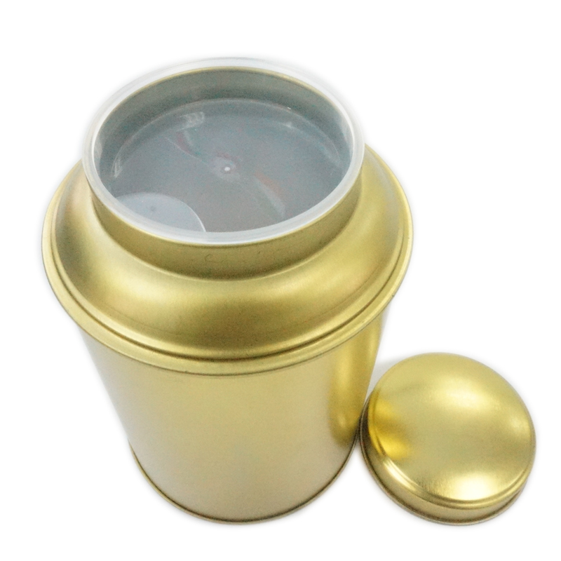 Round Tin Box Tea Jar Candy Jewelry Storage Container Case Candle Holder
