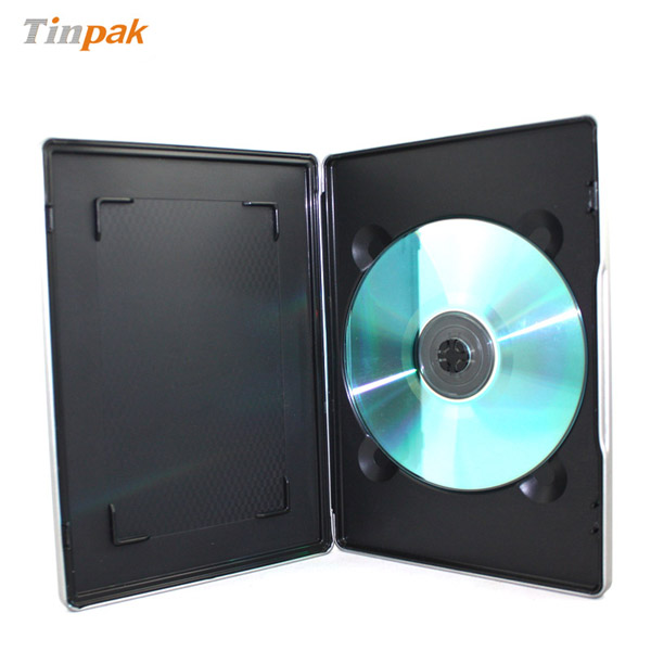 black tray in the metal DVD case