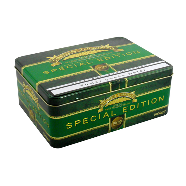 rectangular seed tin box