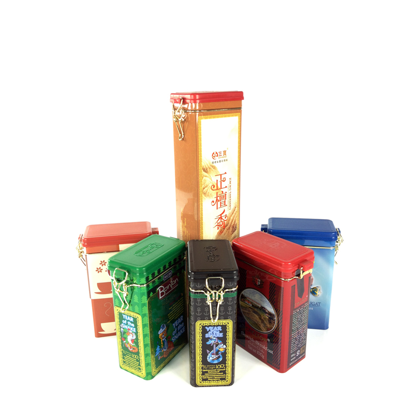 Metal tin for tea packaging