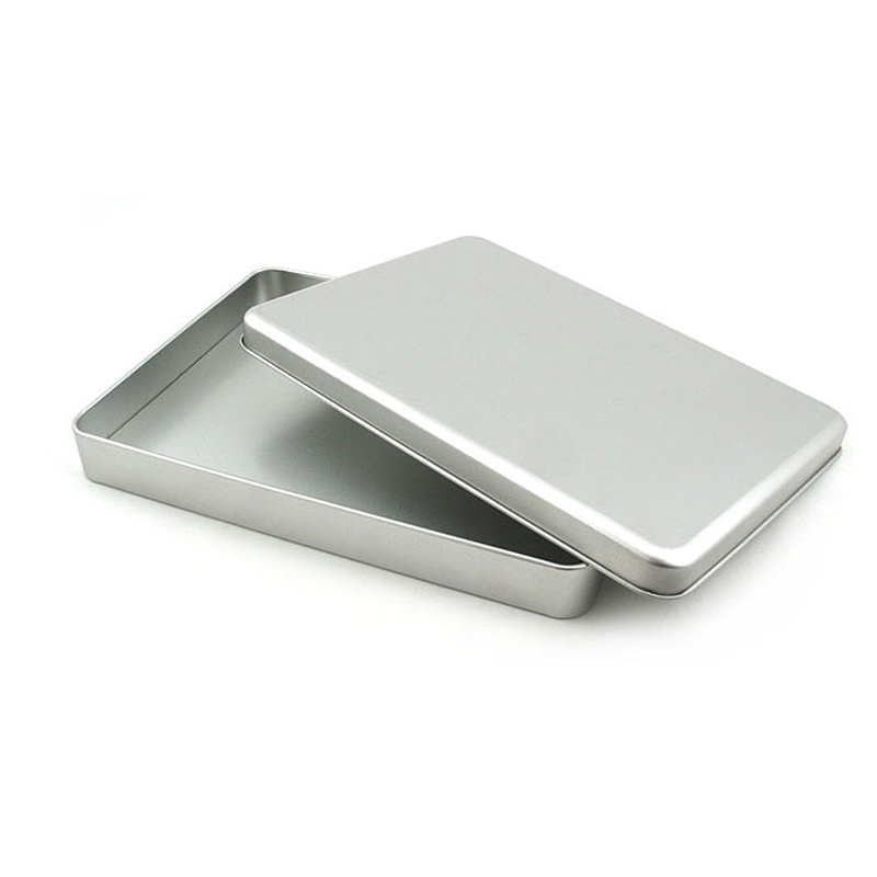 Rectangular metal gift tin box