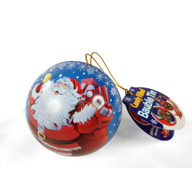 Christmas ball candy tin manufacturer
