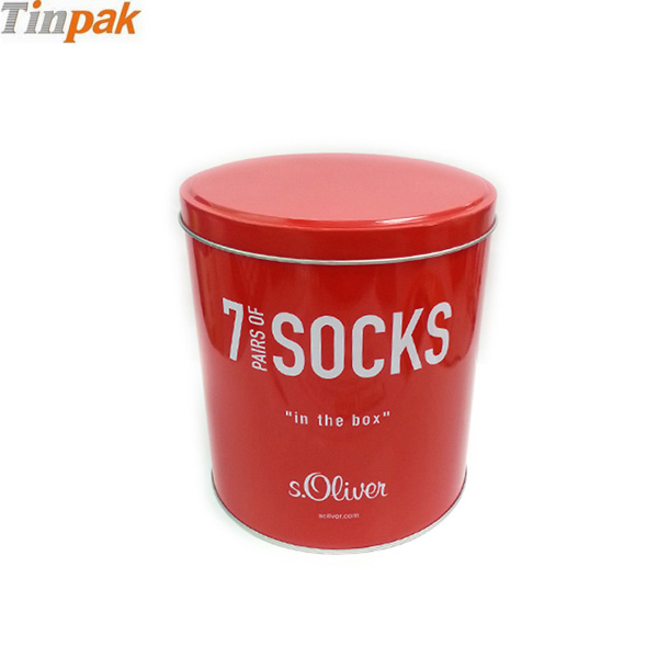 round socks tin