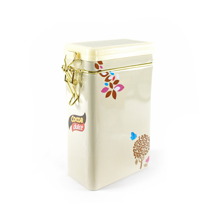 Rectangular Airtight Coffee Tin Box