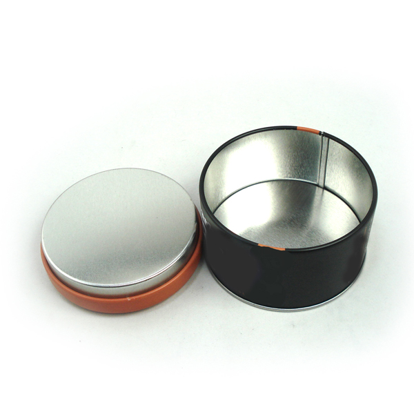 airtight round tea tin box 