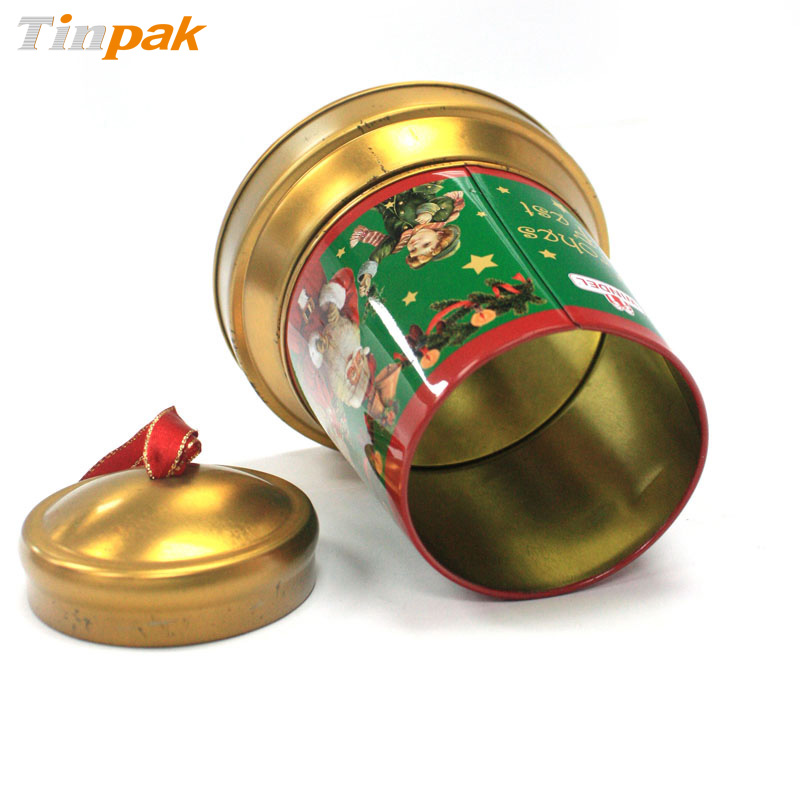custom Christmas jingle bell tins