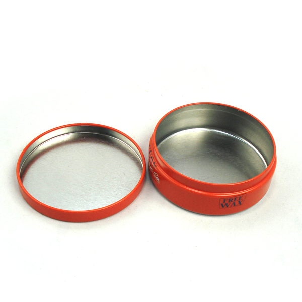2-piece round seamless tin box