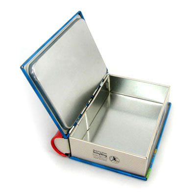 book-shape metal box for disc packaging