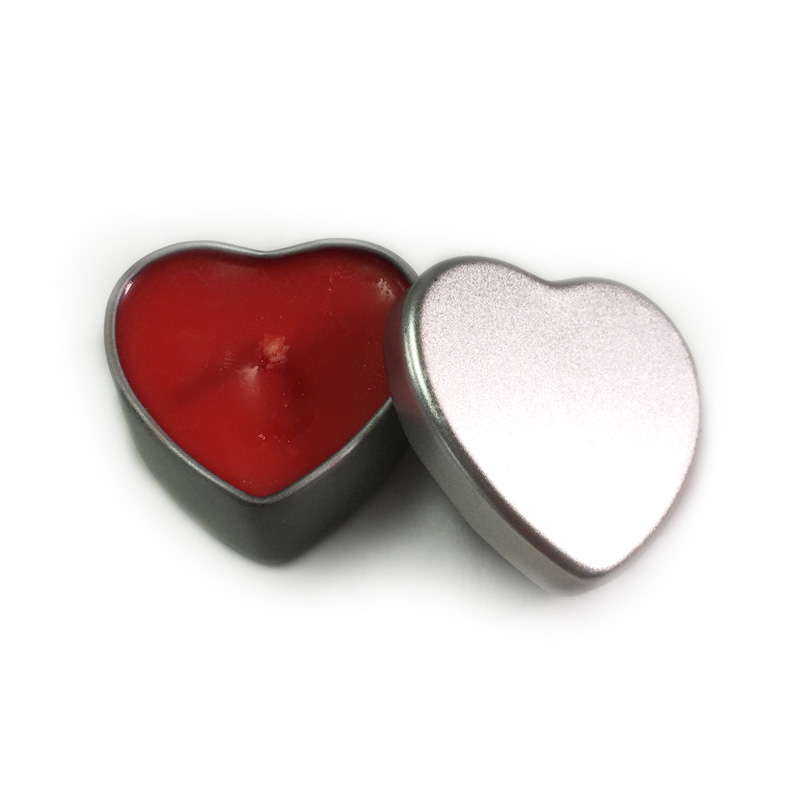 heart shaped candle tin boxes