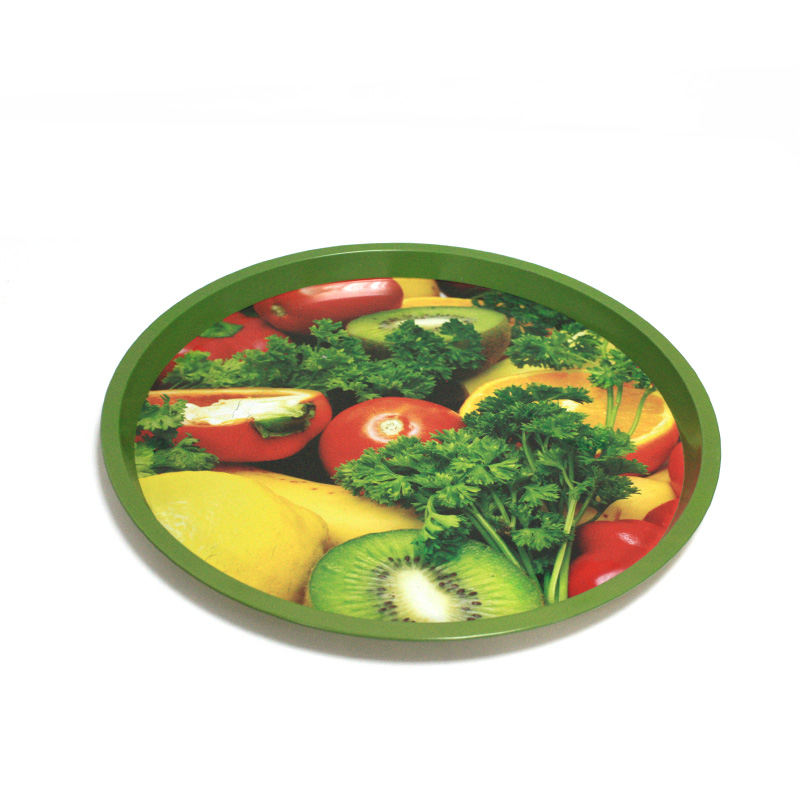 Fruit plate with 0.25mm tinplate and color printing