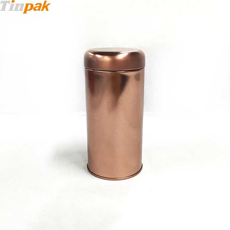 Round Custom Airtight Coffee Tin Box