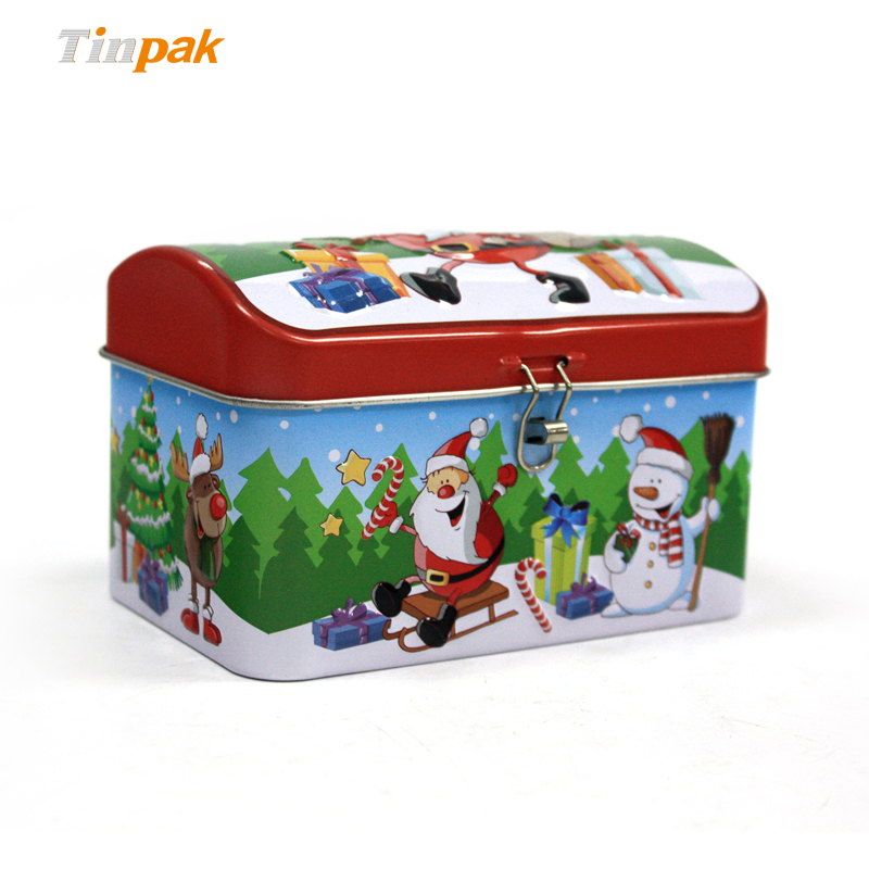 Small Christmas Metal Gift Boxes with Lock