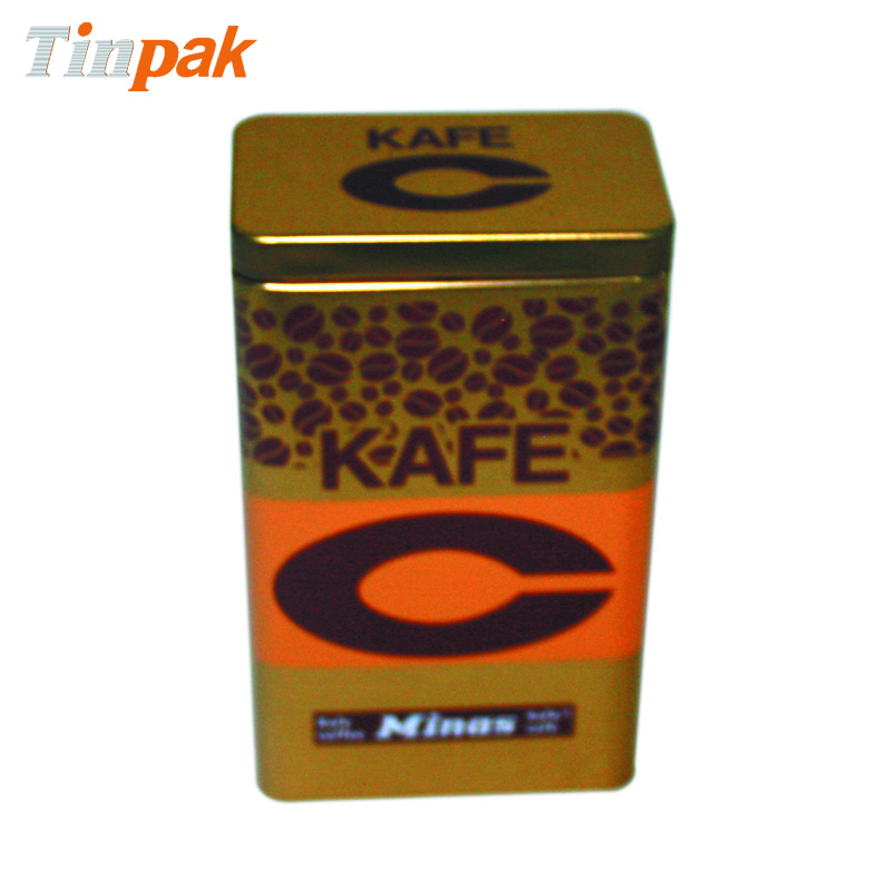 Rectangular Custom Airtight Coffee Tin Box