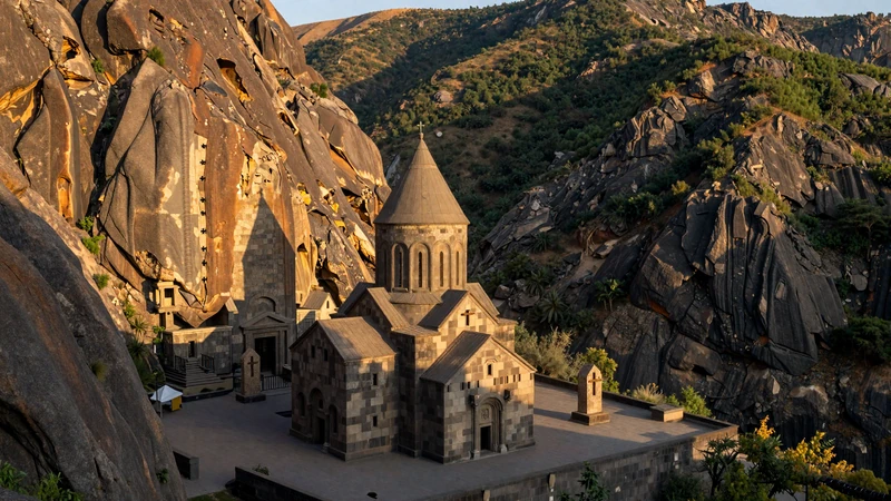 Ancient Armenian monastery showcasing Armenia's rich Christian architectural heritage